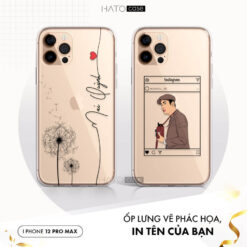 In Ốp Lưng Điện Thoại iPhone 12 Pro Max Theo Yêu Cầu