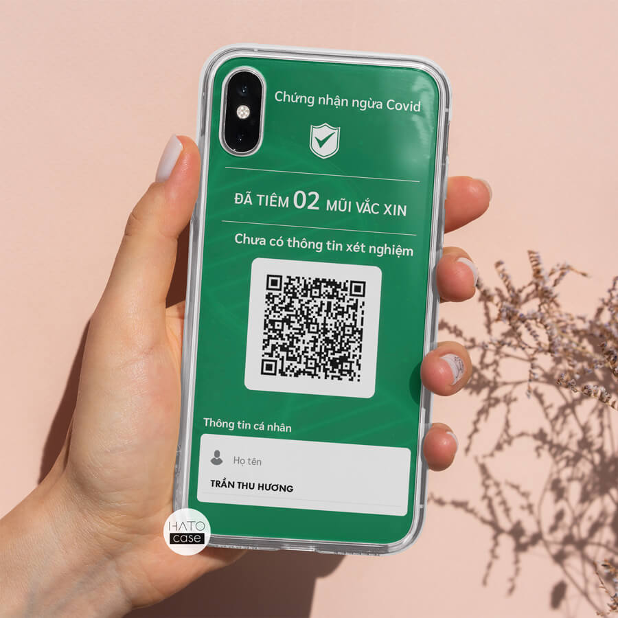 Ốp lưng thẻ xanh covid