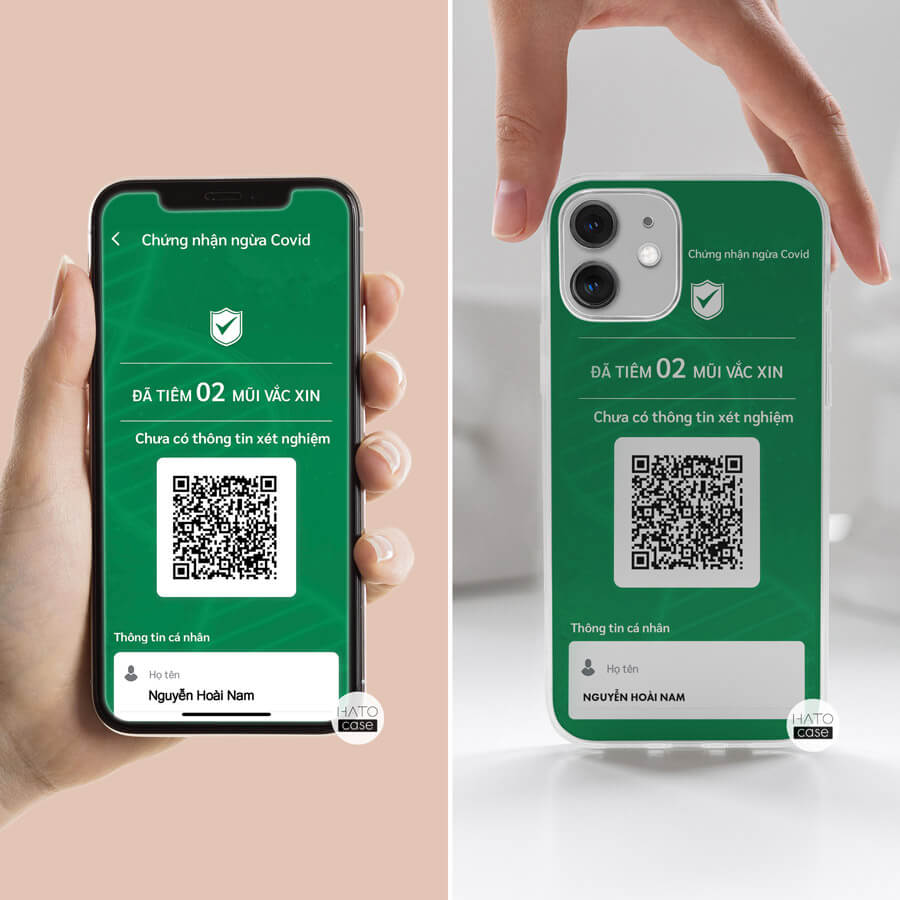 Ốp lưng thẻ xanh covid