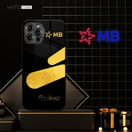 Ốp Lưng Mặt Kính Ánh Kim - In Logo Công Ty - Image 3