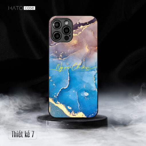 Ốp Lưng Mặt Kính Ánh Kim - In Tên Theo Yêu Cầu - Image 7
