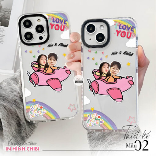 Ốp lưng cặp đôi chibi sticker 1 | Tất cả dòng điện thoại - Image 2