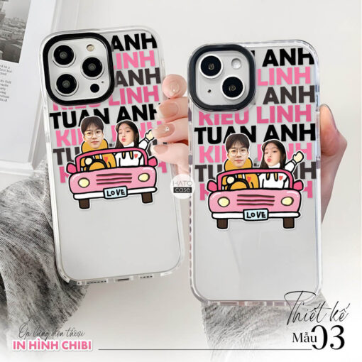 Ốp lưng cặp đôi chibi in tên 01 | Tất cả dòng điện thoại - Image 3