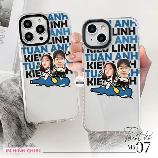 Ốp lưng cặp đôi chibi in tên | Tất cả dòng điện thoại - Image 11