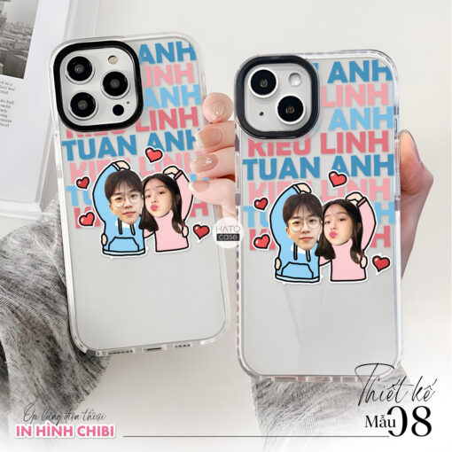 Ốp lưng cặp đôi chibi in tên 02 | Tất cả dòng điện thoại (Sao chép)