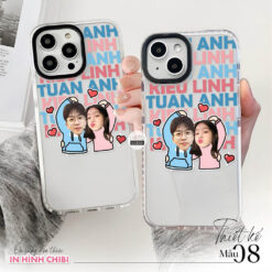 Ốp lưng cặp đôi chibi in tên 02 | Tất cả dòng điện thoại