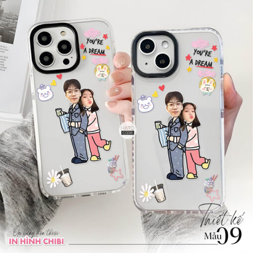 Ốp lưng cặp đôi chibi sticker 2 | Tất cả dòng điện thoại - Image 4