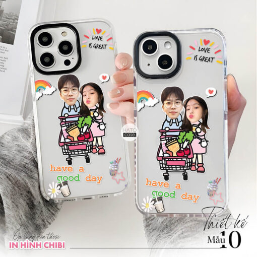 Ốp lưng cặp đôi chibi sticker 2 | Tất cả dòng điện thoại - Image 5