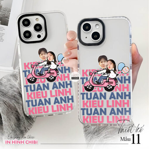 Ốp lưng cặp đôi chibi in tên 03 | Tất cả dòng điện thoại
