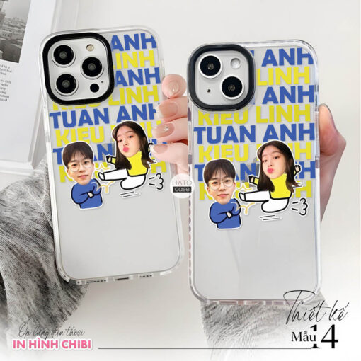 Ốp lưng cặp đôi chibi in tên 03 | Tất cả dòng điện thoại - Image 4