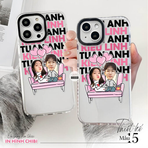 Ốp lưng cặp đôi chibi in tên 03 | Tất cả dòng điện thoại - Image 5