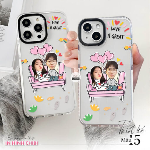 Ốp lưng cặp đôi chibi sticker 3 | Tất cả dòng điện thoại - Image 5