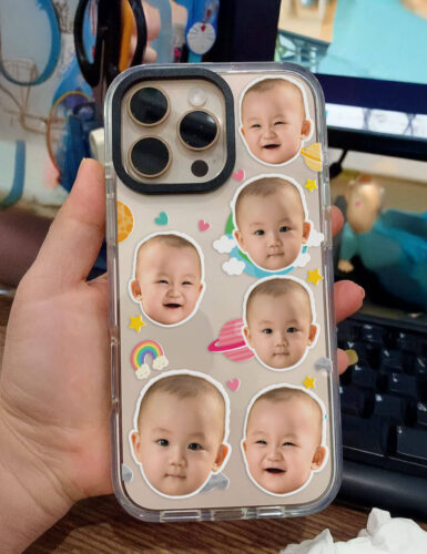 Click to view full screen Custom Baby Phone Case photo review